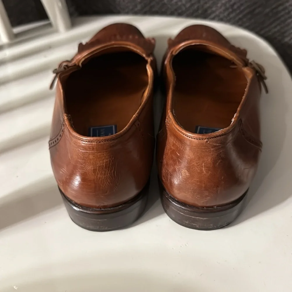 Bostonian Men's Tan Leather Slip-On Loafers